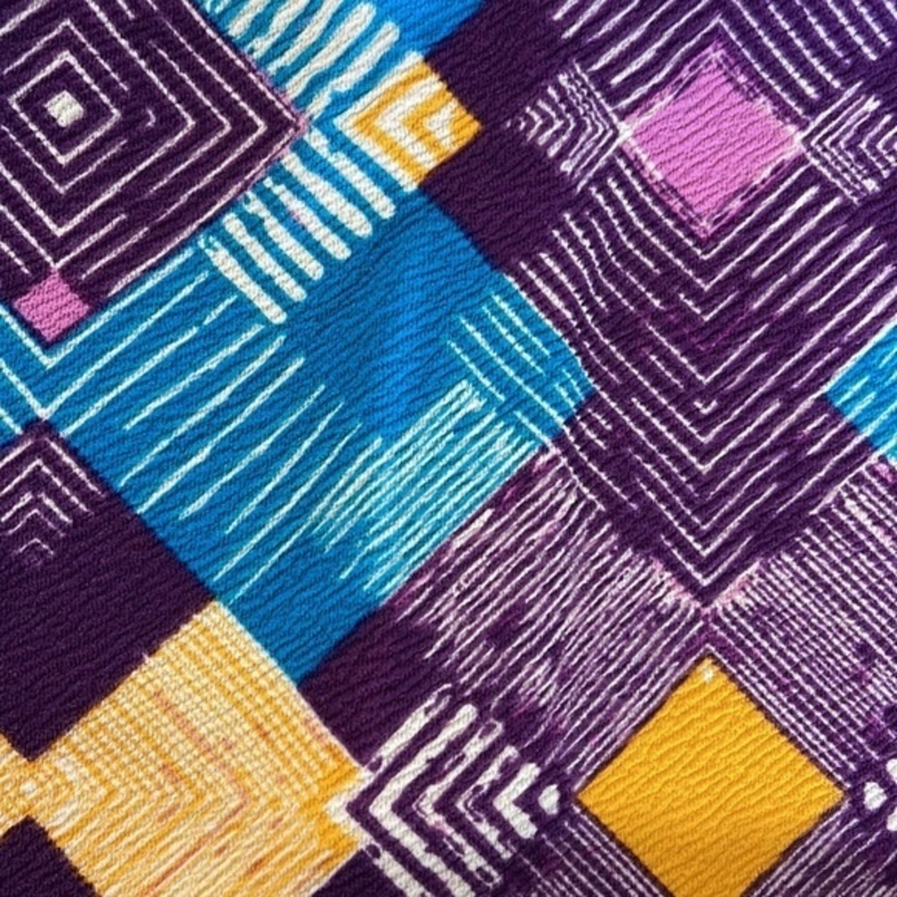 Lularoe Purple Teal Cassie Pencil Shirt Size XL EUC #1832 - Picture 2 of 3
